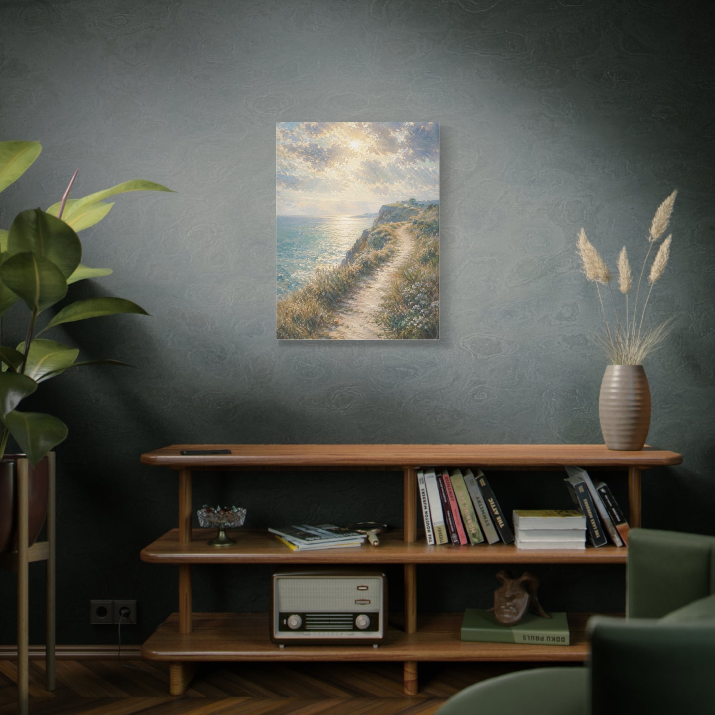Psalm 27 Coastal Light Scripture Wall Art & Canvas Print