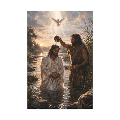 Baptism of Christ Sacred River Wall Art & Canvas Print