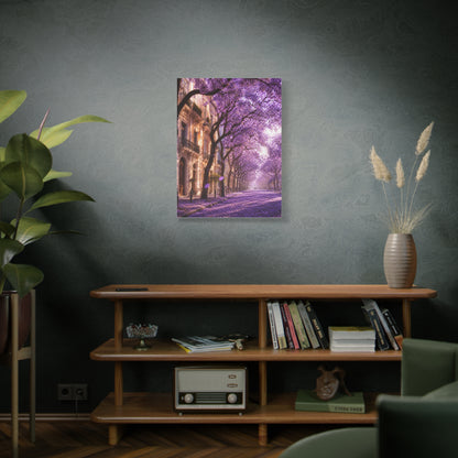 Jacaranda Blossom Boulevard Wall Art & Canvas Print