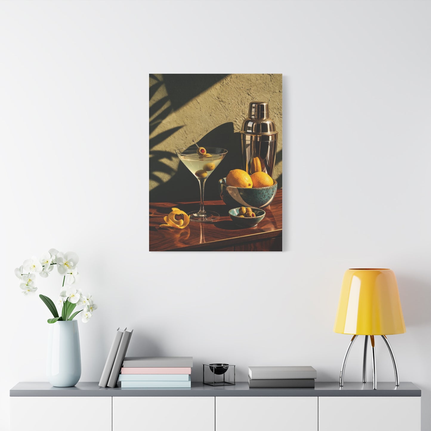 Graphic Cocktail Bar Still Life Wall Art & Canvas Print