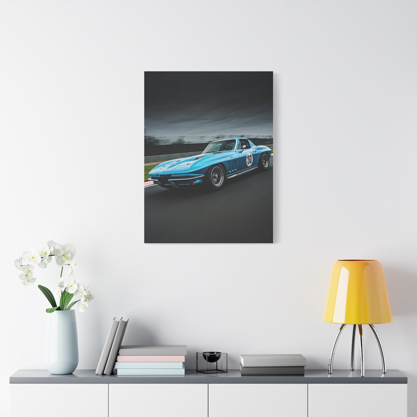 1966 Chevrolet Corvette C2 Corner Apex Performance Wall Art & Canvas Prints