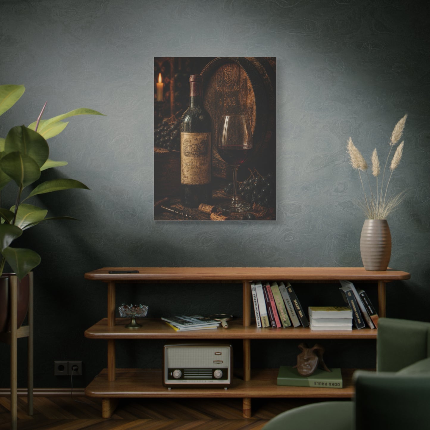 Vintage Red Wine Cellar Still Life Wall Art & Canvas Print
