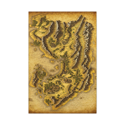 Ancient Realm Map Wall Art & Canvas Prints