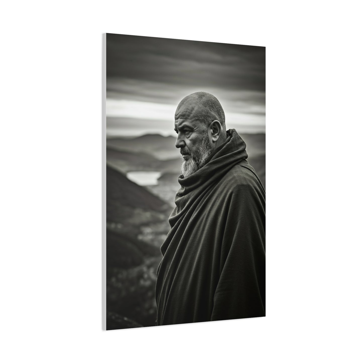 Contemplative Wanderer Portrait Wall Art & Canvas Prints