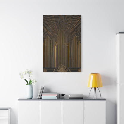 Radiant Art Deco Skyline Wall Art & Canvas Prints