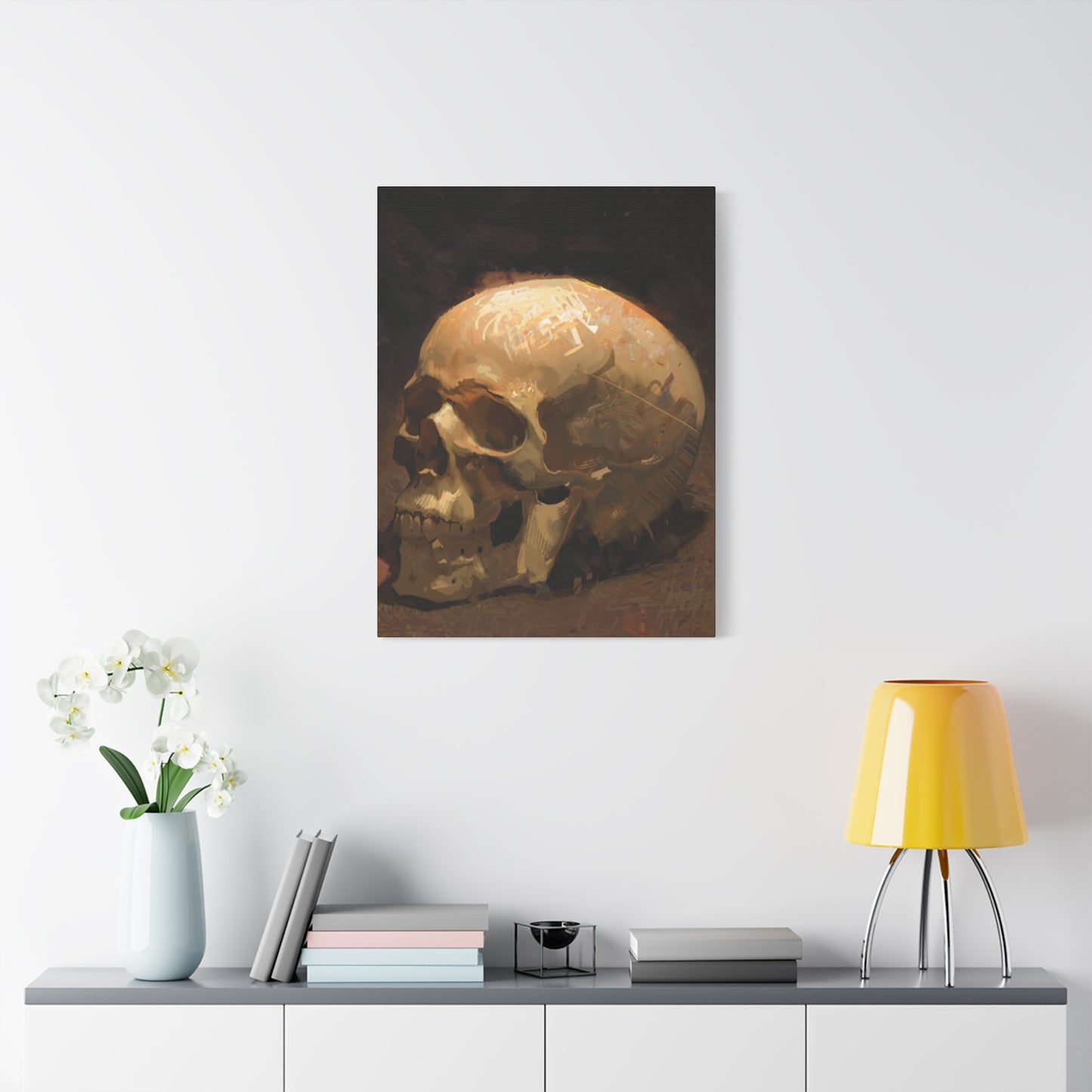 White Skull Poster Wall Art & Canvas Prints