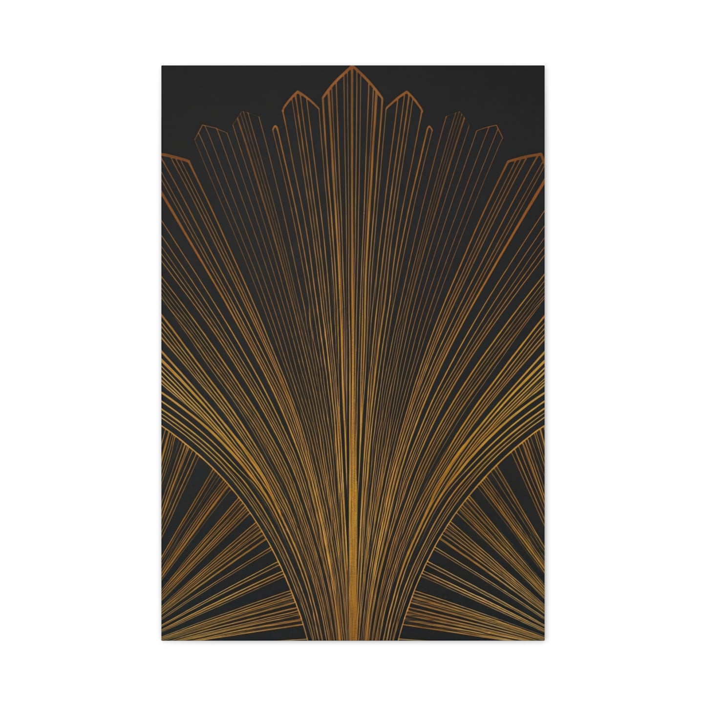 Regal Fan Lines Art Deco Wall Art & Canvas Prints