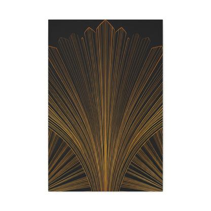 Regal Fan Lines Art Deco Wall Art & Canvas Prints