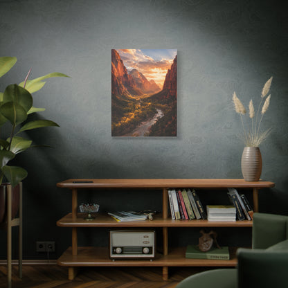Zion Canyon Sunset Vista Southwest Wall Art & Canvas Print