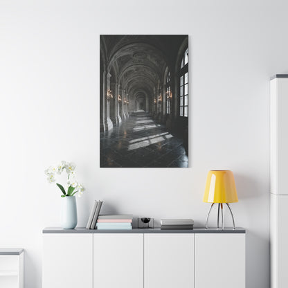 Grand Architectural Corridor Wall Art & Canvas Print