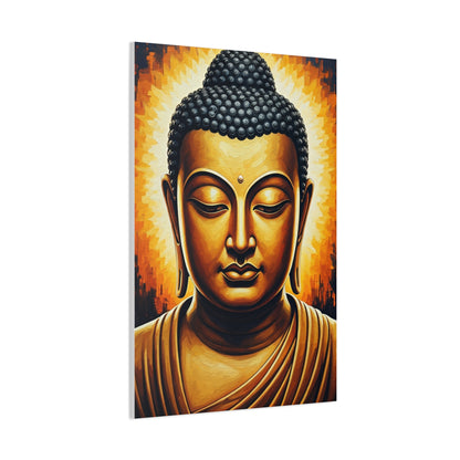 Golden Serenity Buddha Portrait