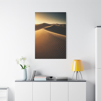 Golden Desert Dunes Minimal Landscape Wall Art & Canvas Prints