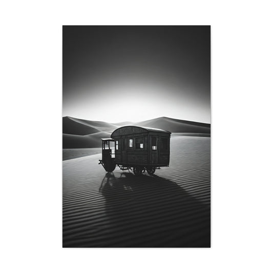 Desert Caravan in Moonlight Wall Art & Canvas Prints