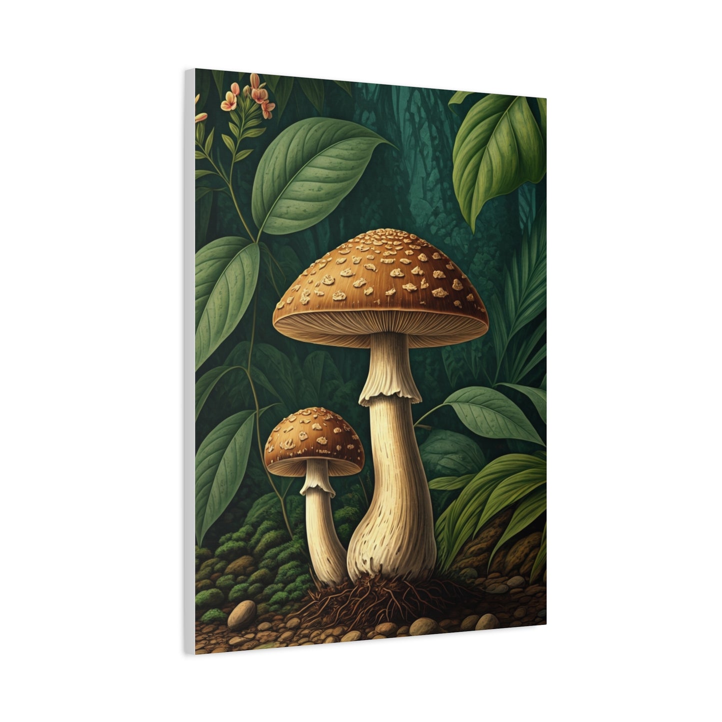 Forest Mushroom Illustration Wall Art & Canvas Prints