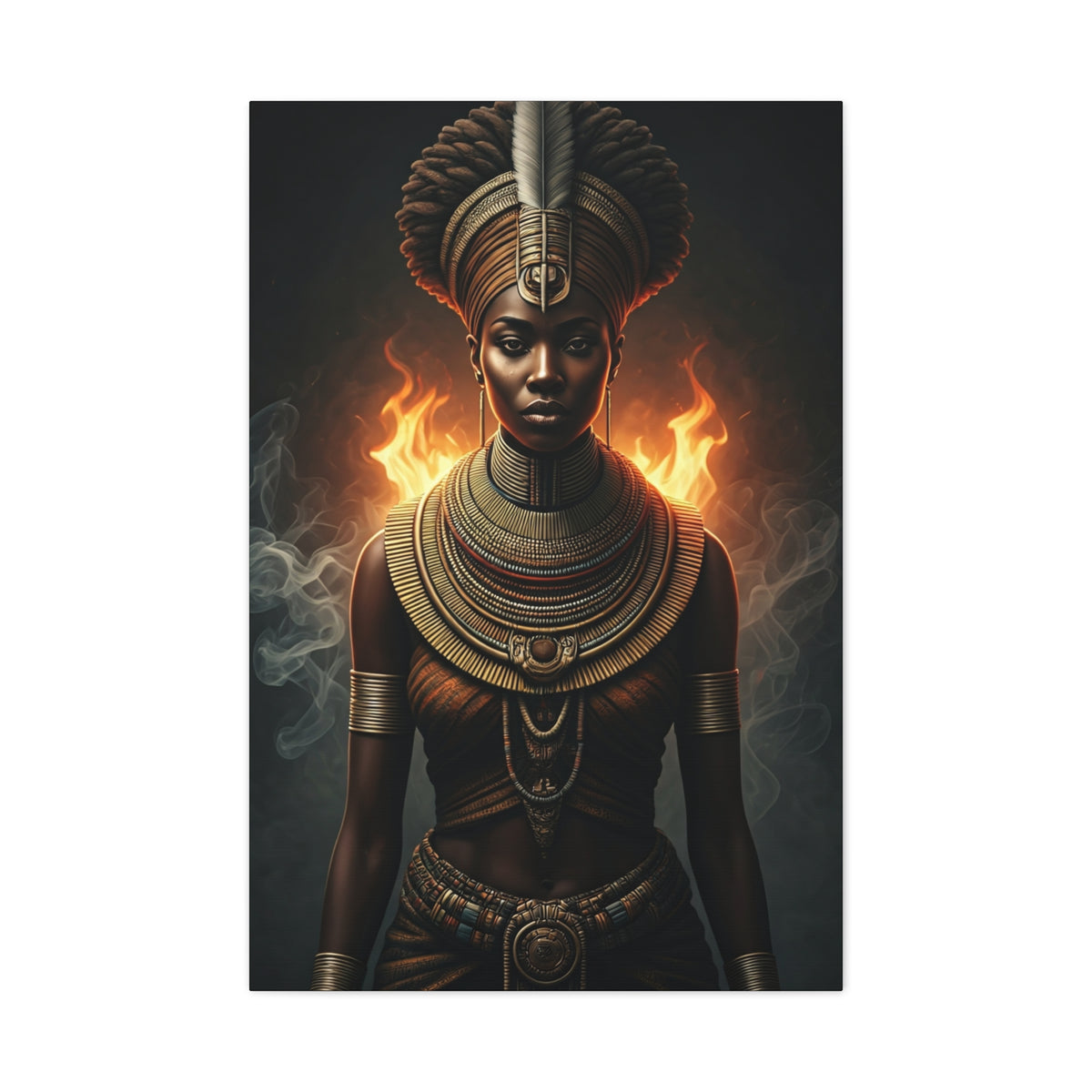 Fire Crown Priestess Wall Art & Canvas Prints