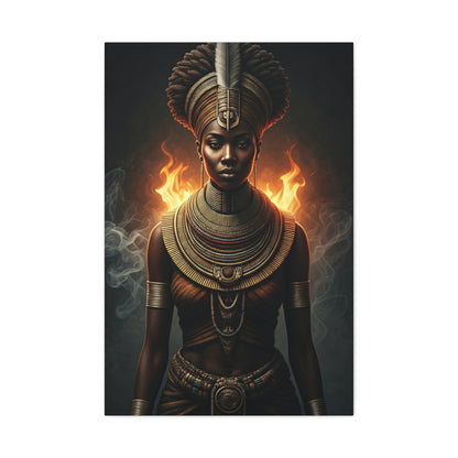 Fire Crown Priestess Wall Art & Canvas Prints