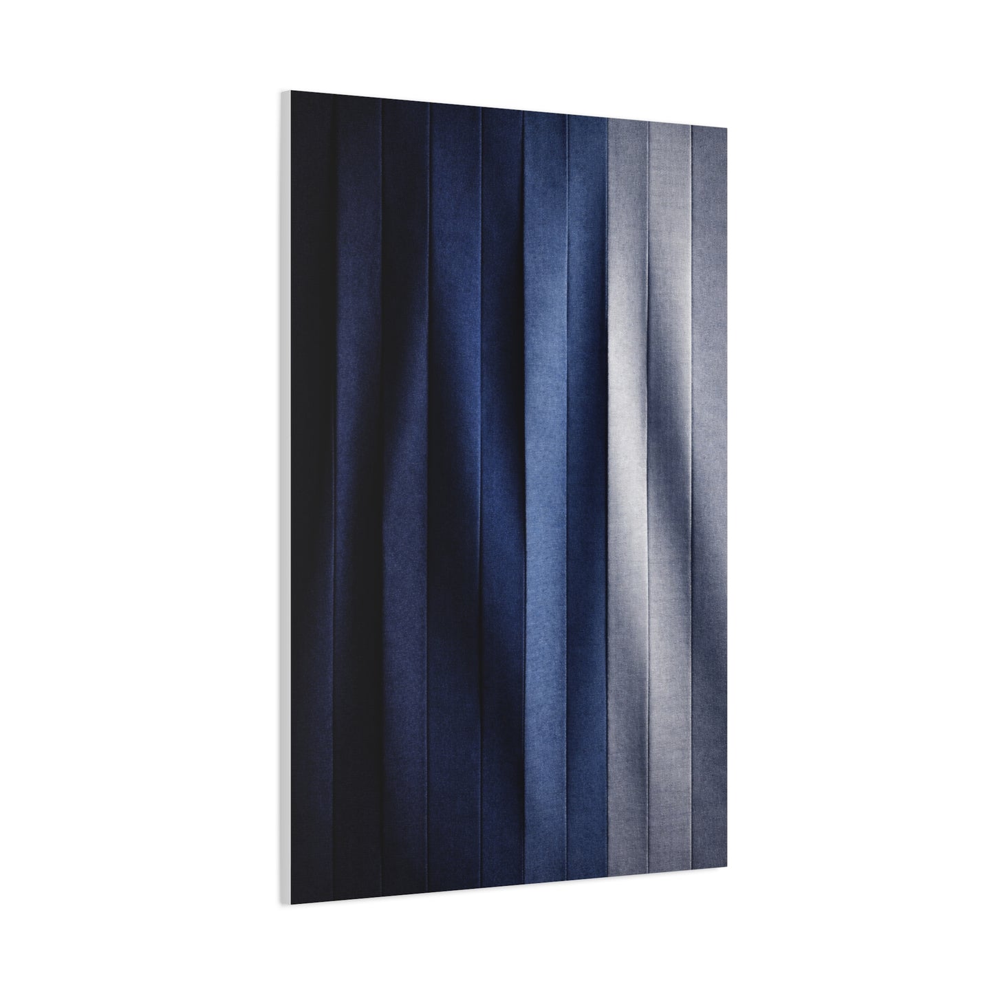 Textile Pleated Navy Composition Wall Art & Canvas Print
