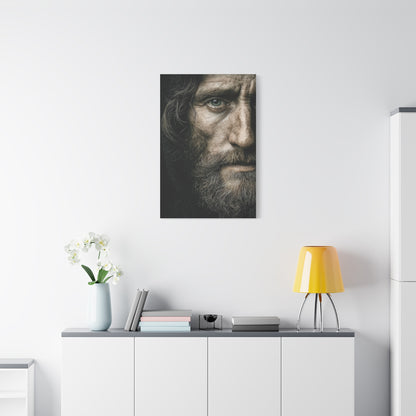 Christ Close-Up Emotional Portrait Wall Art & Canvas Print
