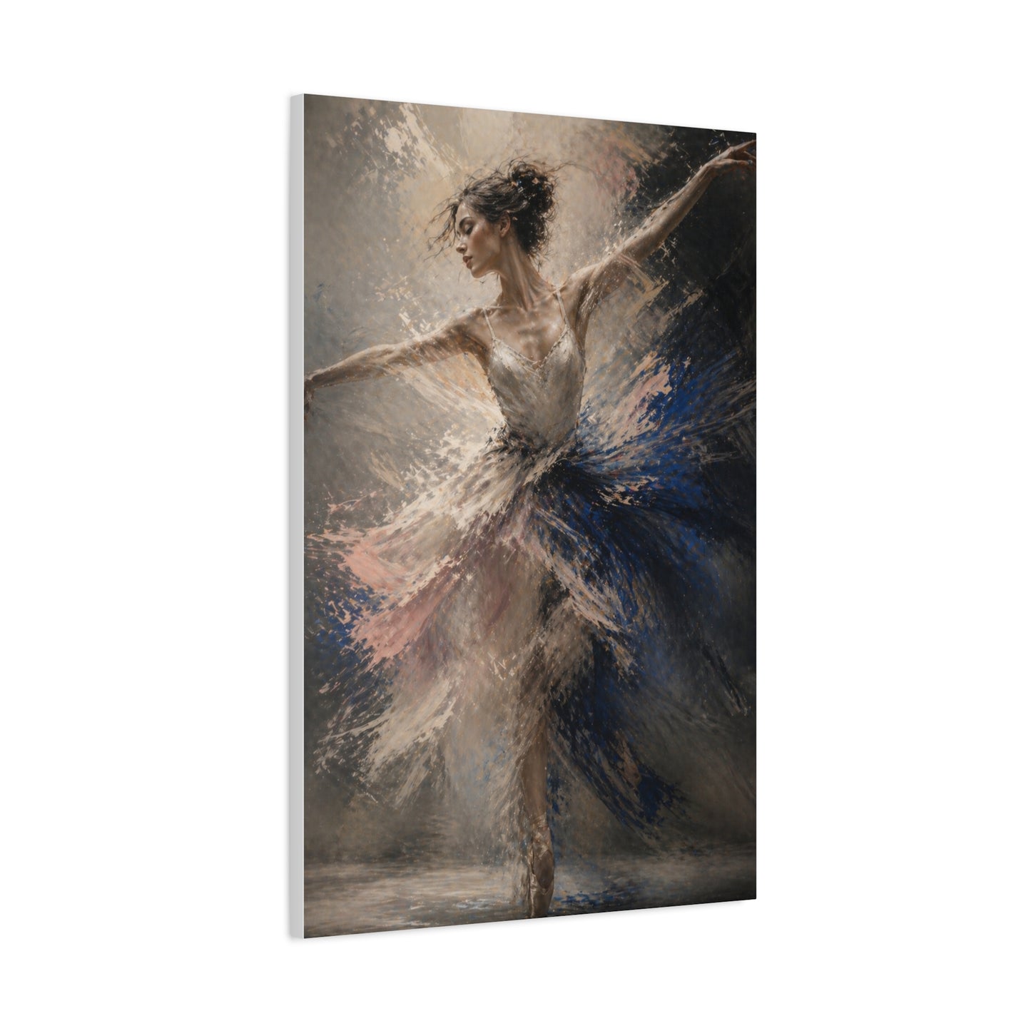 Expressive Ballet Motion Painting Wall Art & Canvas Print