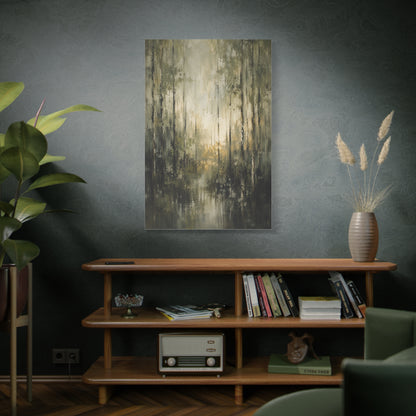 Abstract Forest Reflection Modern Trees Wall Art & Canvas Print