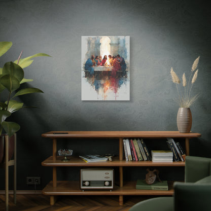 The Last Supper Watercolor Reflection Wall Art & Canvas Print