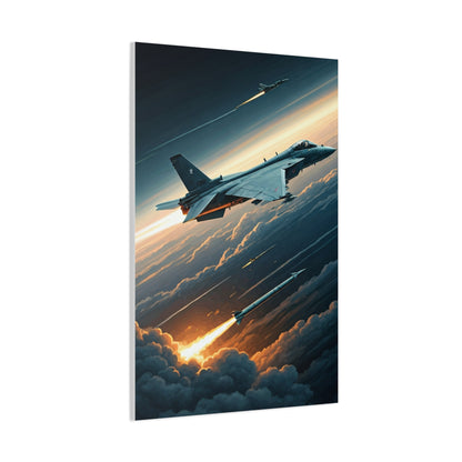 Cloudfire Jet Pursuit Wall Art & Canvas Prints