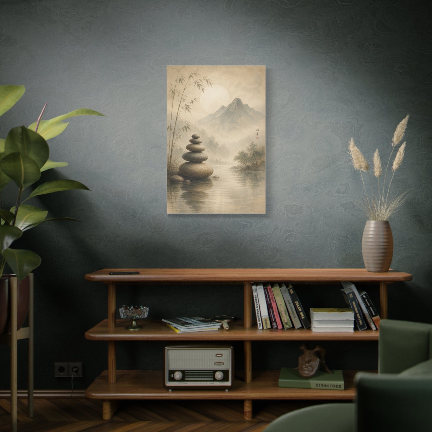 Zen Sacred Stone Landscape Wall Art & Canvas Print
