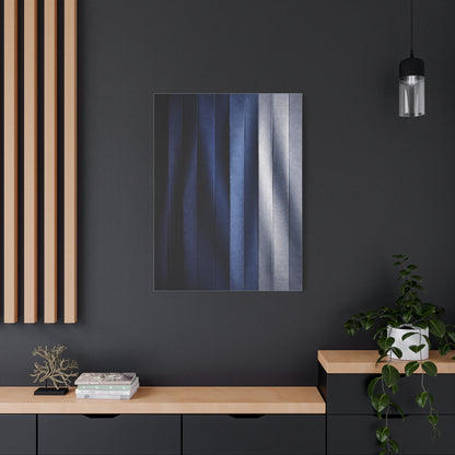 Textile Pleated Navy Composition Wall Art & Canvas Print