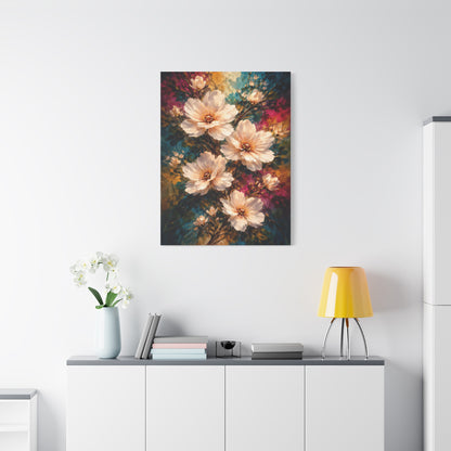 Oversized White Blossoms Floral Wall Art & Canvas Print