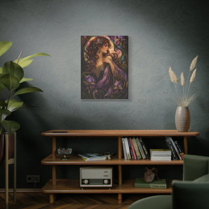 Art Nouveau Iris Muse Portrait Wall Art & Canvas Print