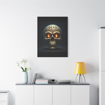 Dead Inside Inferno Skull Wall Art & Canvas Print