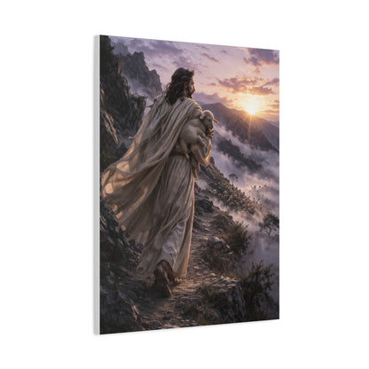 The Good Shepherd Mountain Path Wall Art & Canvas Print