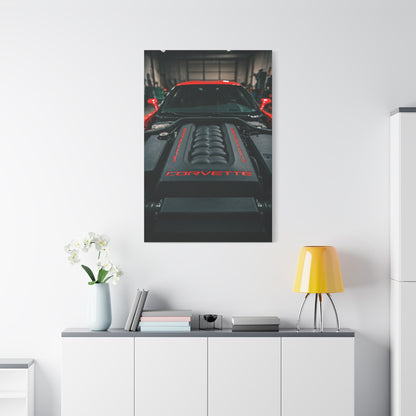Chevrolet Corvette C6 Engine Bay Performance Detail Wall Art & Canvas Prints
