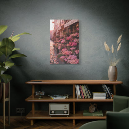 Parisian Pink Flower Market Street Wall Art & Canvas Print