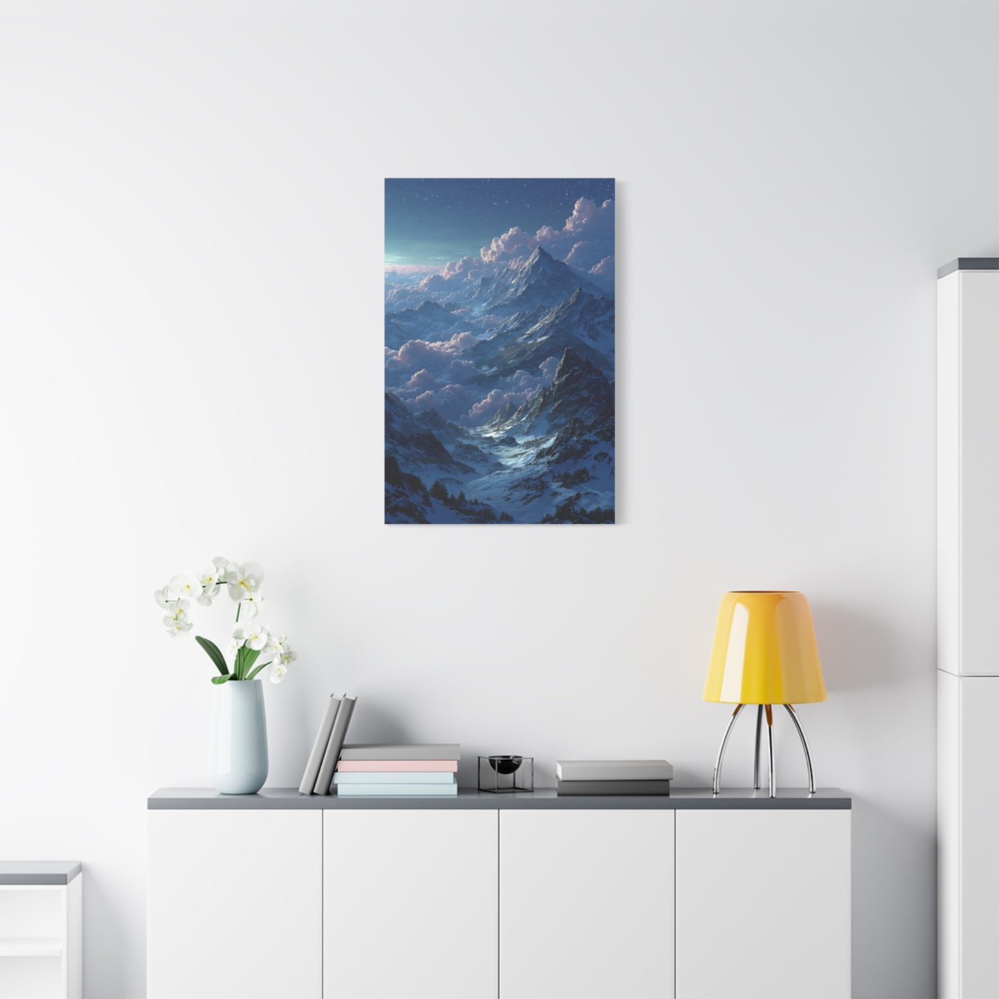 Himalayan Peaks & Cloud Sea Nocturne Wall Art & Canvas Print