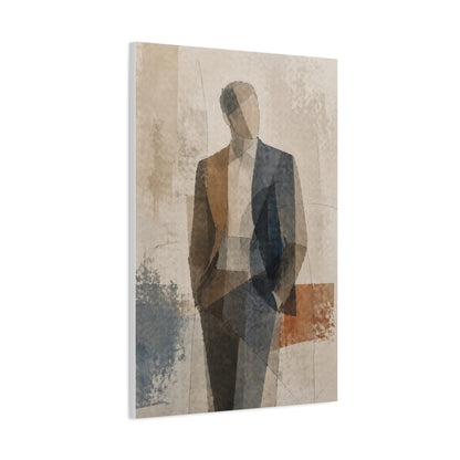 Executive Portrait Abstraction Wall Art & Canvas Print