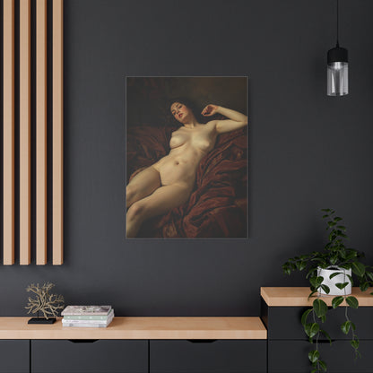 Romantic Reclining Classical Figure  Wall Art & Canvas Print