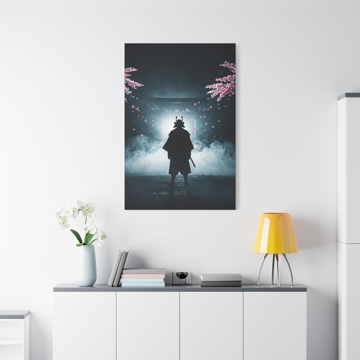 Samurai at the Torii Gate Wall Art & Canvas Prints