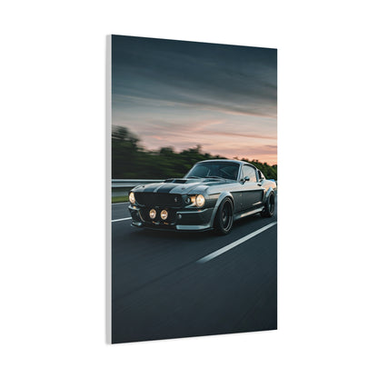 1967 Ford Mustang Shelby GT500 Restomod Highway Charge Wall Art & Canvas Prints