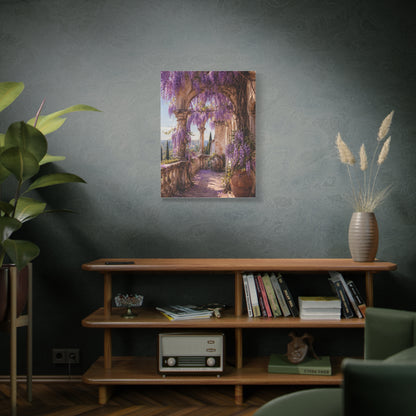 Wisteria Stone Terrace Garden Wall Art & Canvas Print