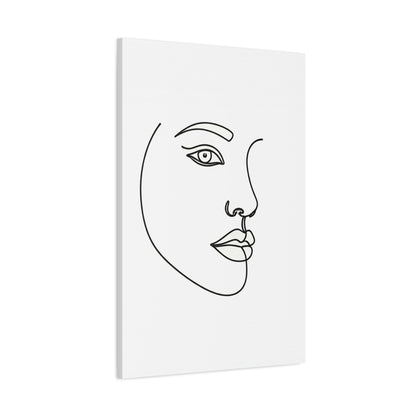 Minimal Line Face Wall Art & Canvas Prints
