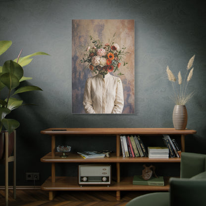 Surreal Botanical Head Portrait Wall Art & Canvas Print