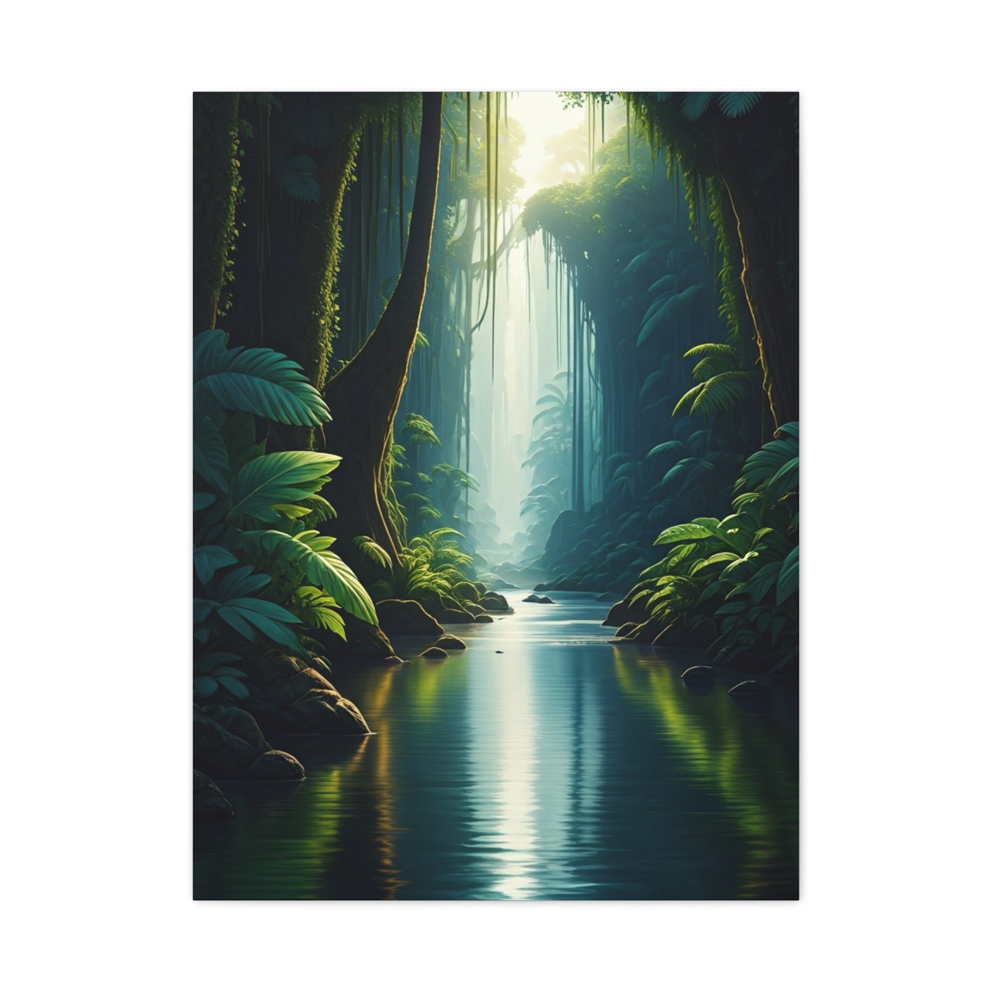 Hidden Jungle Falls Wall Art & Canvas Prints