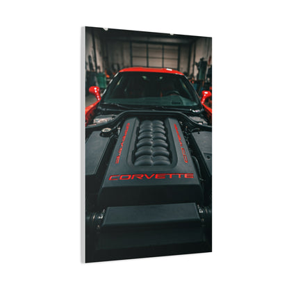 Chevrolet Corvette C6 Engine Bay Performance Detail Wall Art & Canvas Prints