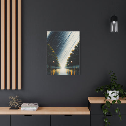 Tree-Lined Light Path Landscape Wall Art & Canvas Prints