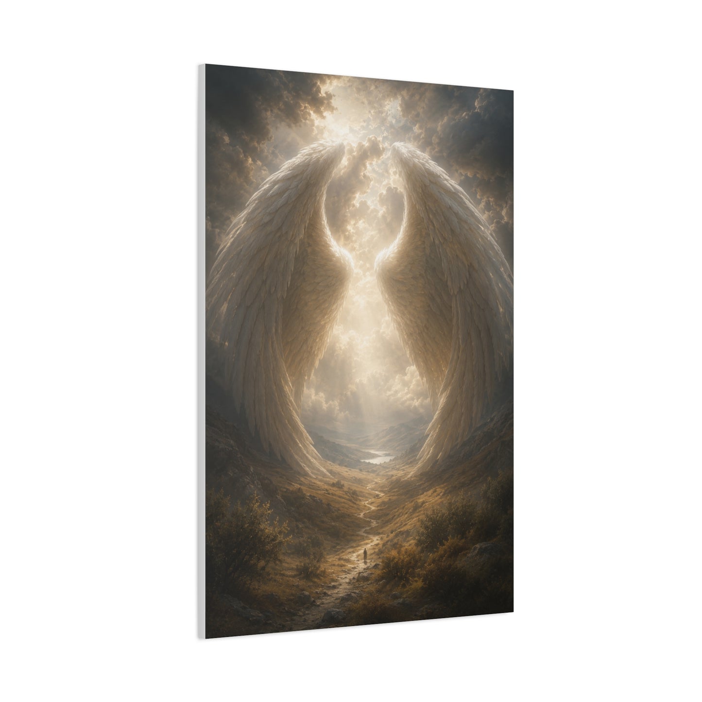 Under His Wings Scripture Wall Art & Canvas Print