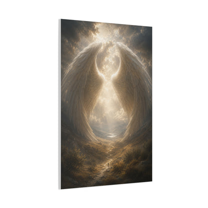 Under His Wings Scripture Wall Art & Canvas Print