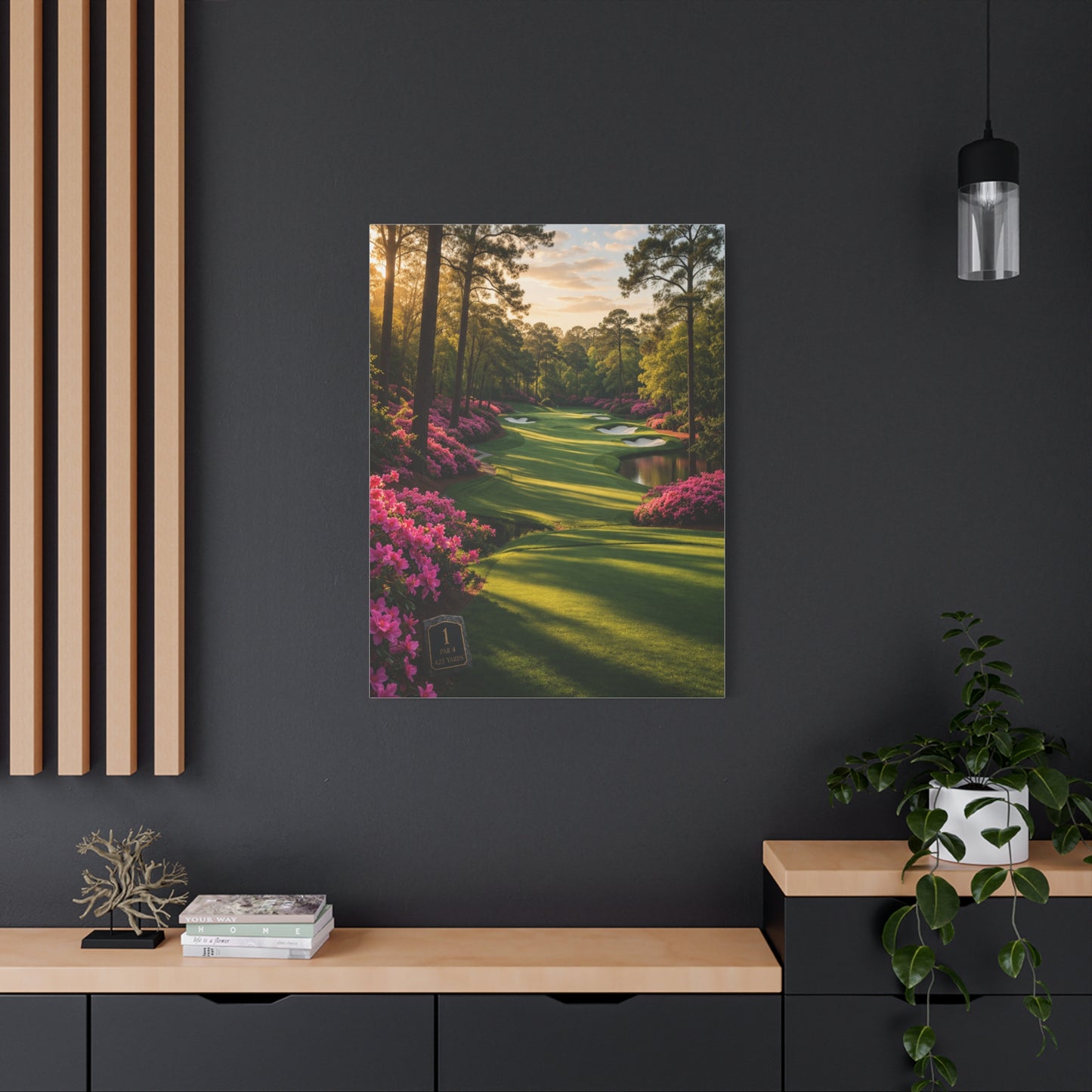 Championship Spring Azalea Golf Course Wall Art & Canvas Print