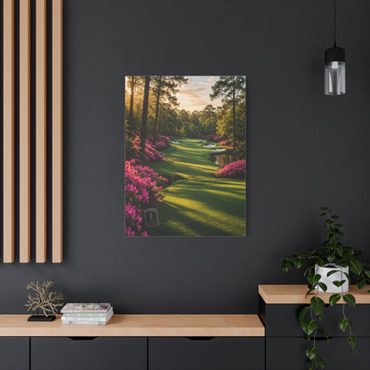 Championship Spring Azalea Golf Course Wall Art & Canvas Print