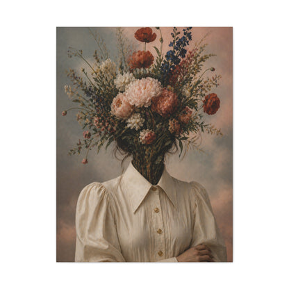 Surreal Floral Identity Portrait Wall Art & Canvas Print